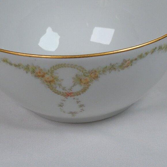 Rosenthal Donatello Briar Rose Fine China Cranberry Bowl 5.5" Vintage Germany - Picture 5 of 9